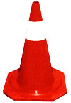 rubber traffic cone