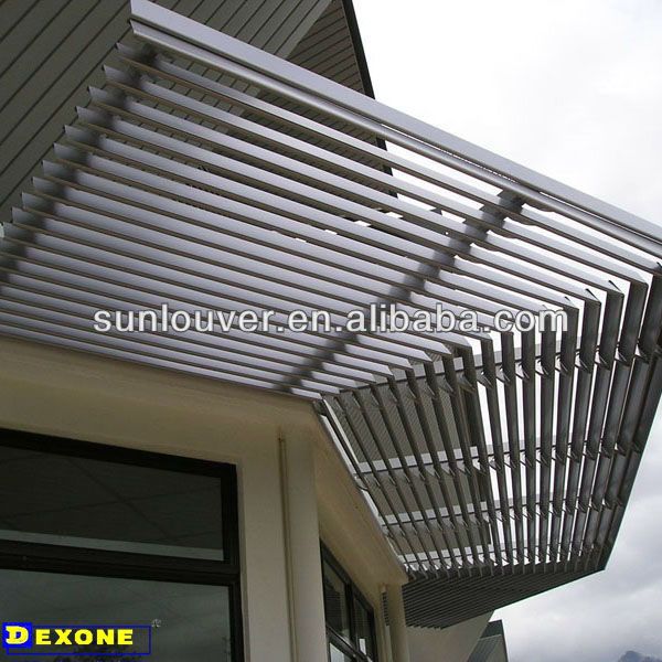 Aluminum fixed exterior window shutter 