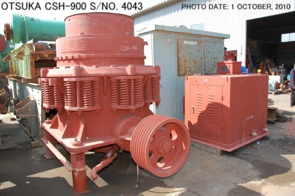 USED OTSUKA MODEL CSH-900 CONE CRUSHER S/NO. 4043