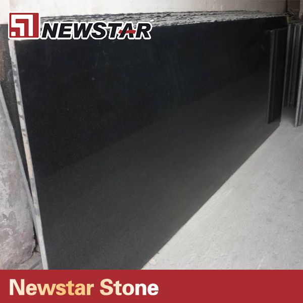 Popular Polished Black Granite Slabs