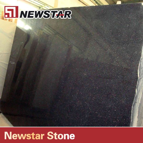 Popular Polished Black Granite Slabs