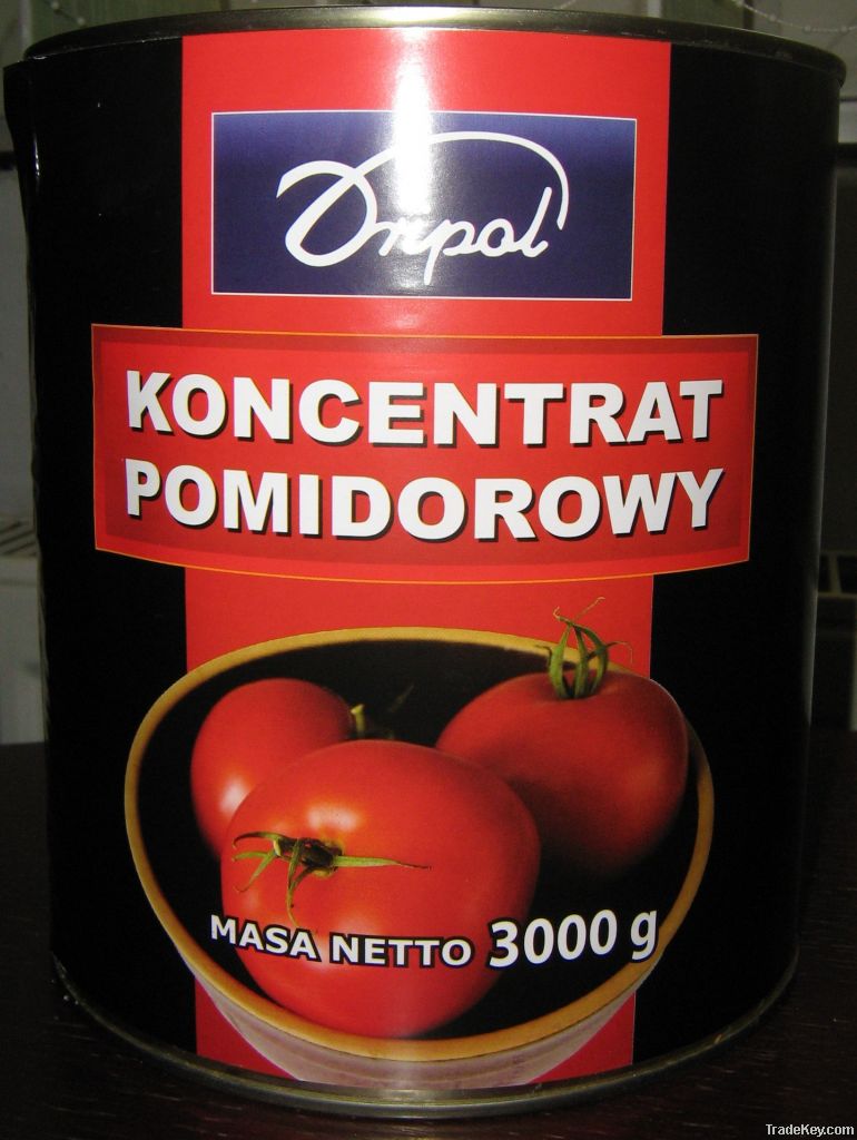 Tomato paste 28-30% in 3 kg tin