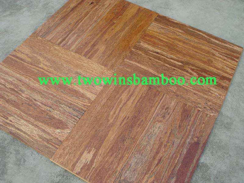 strand woven palmwood parquet tile