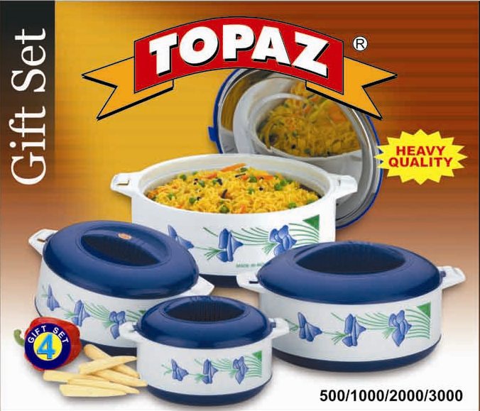 TOPAZ PLASTIC HOTPOT / CASSEROLES