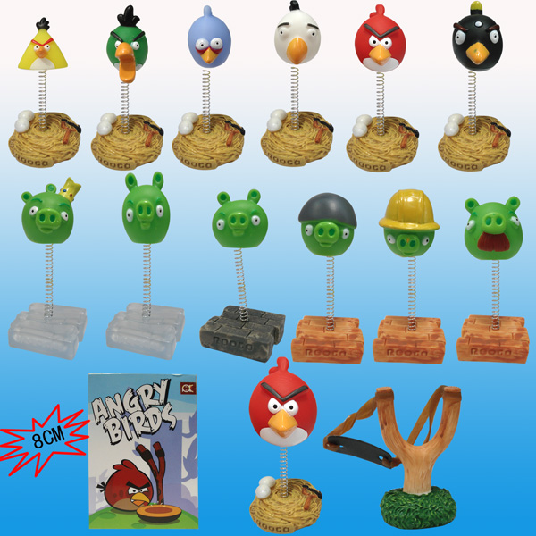 Angry Birds Plastic Action Figures, PVC Figure, Game Toys