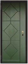 Italy style steel wooden door