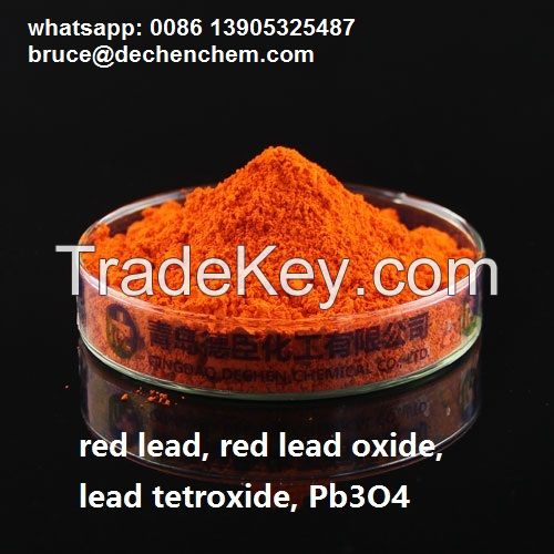 Red lead oxide , lead tetroxide , Pb3O4