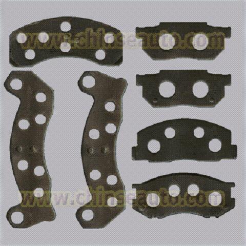 Brake pad, brake shoe, brake shim, back plate and other brake accessories