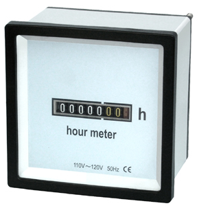 Elapsed time meter, hour run meter, hour meter, HM-1