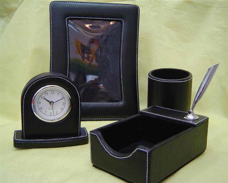 leather desk sets