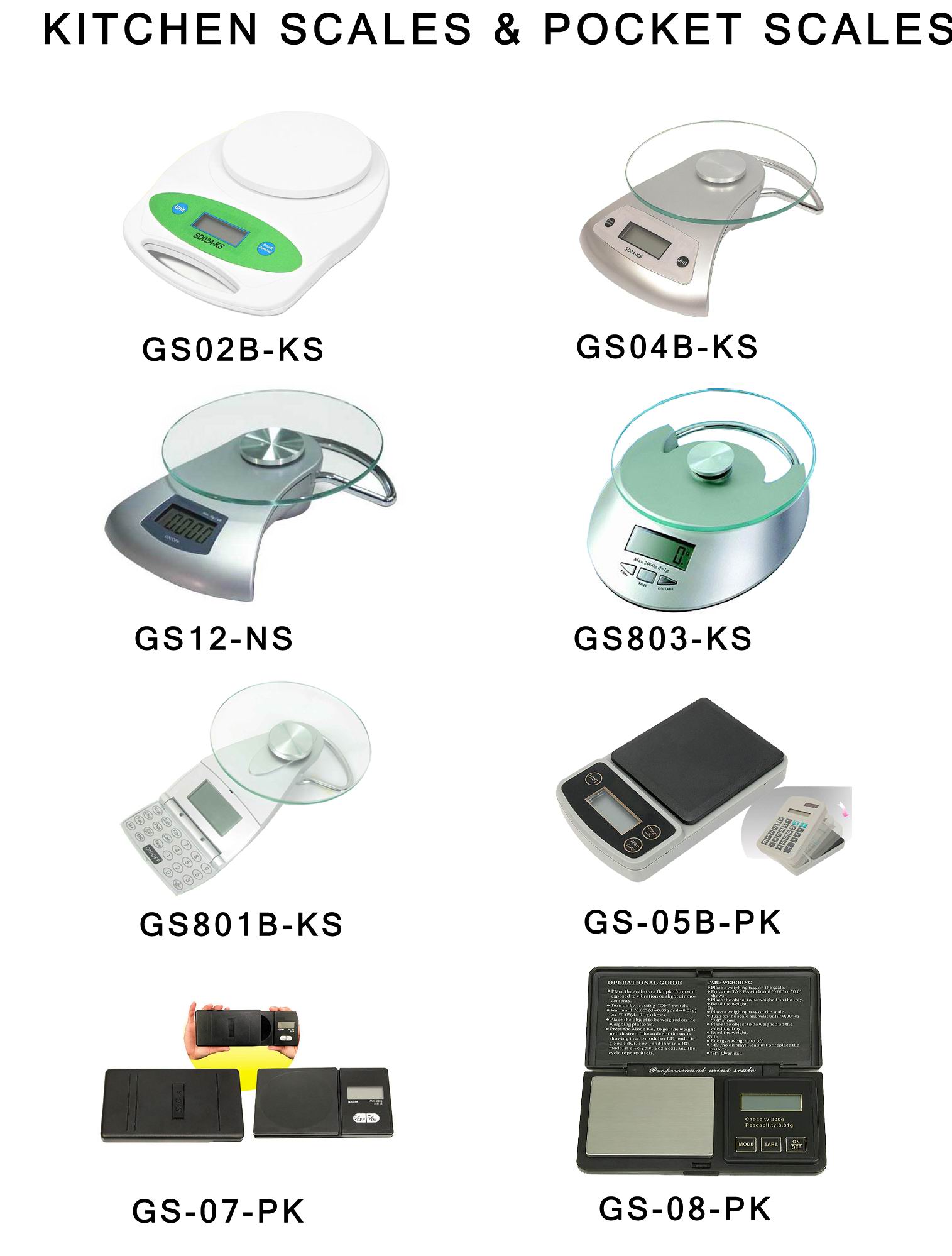 pocket scale &amp;  Kitchen scale