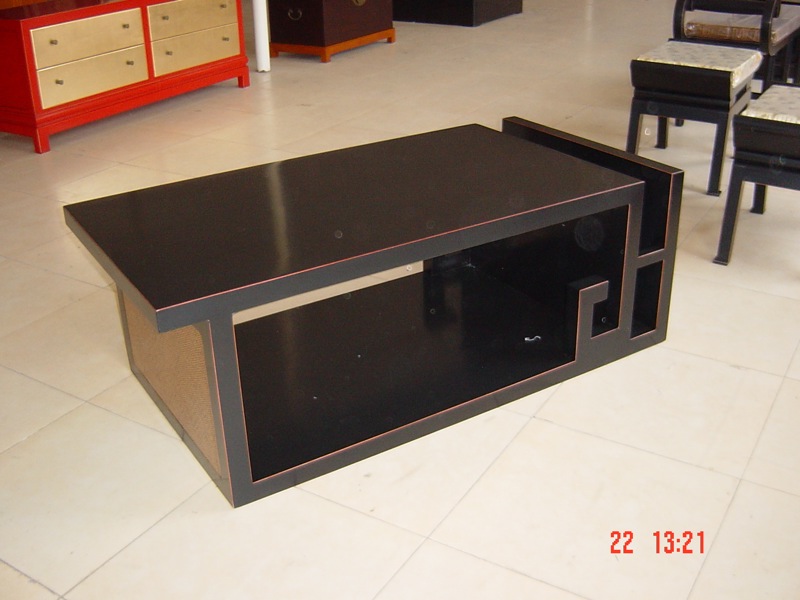 Coffee Table with Rattan