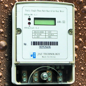 DDS(X)1036A Single Phase Static Watt-Hour and VAr-Hour Meter