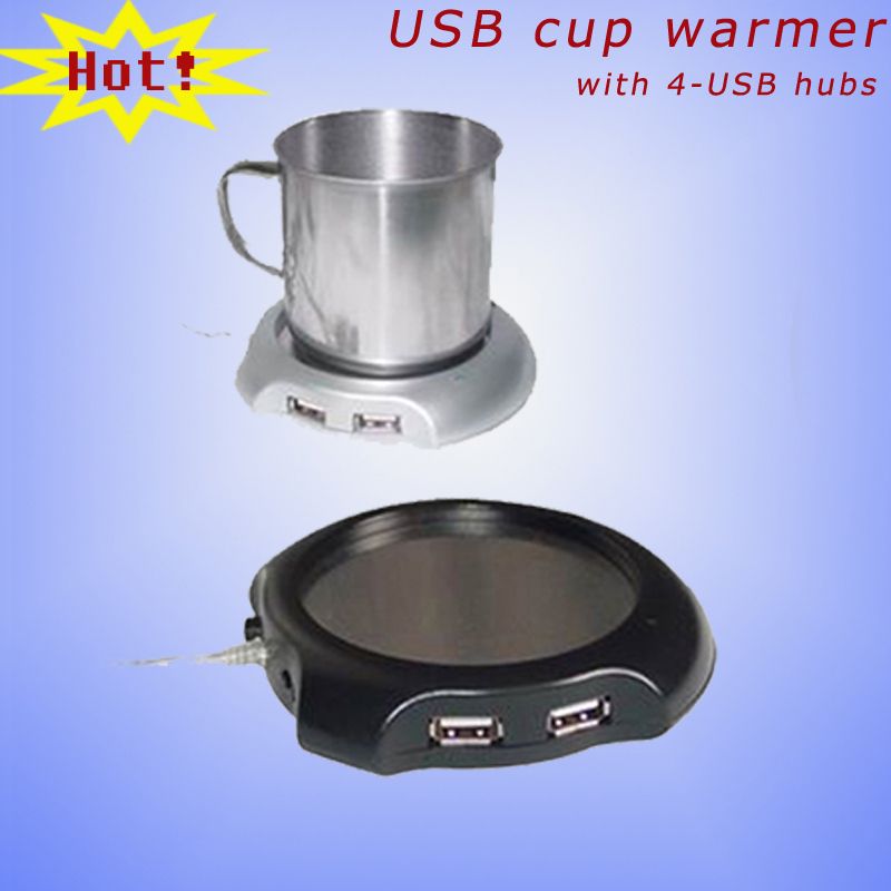 Usb cup warmer with4-port USB hubs