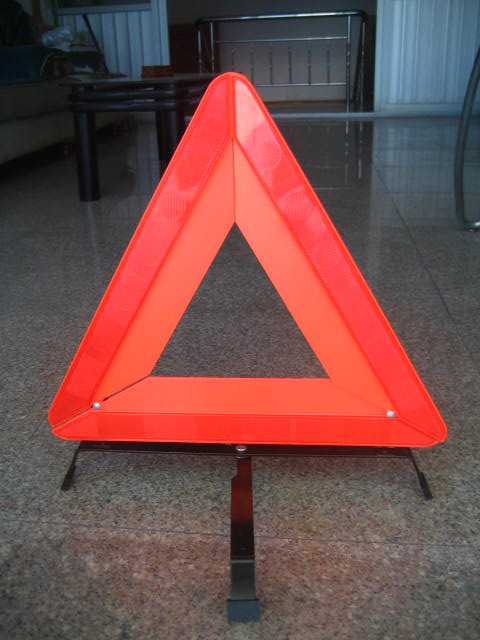 traffic triangle alarm plate