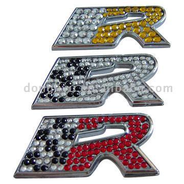 chrome car emblem logo