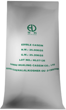 Edible casein