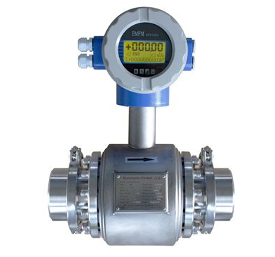 Sanitary electromagnetic flow meter