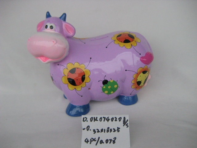 pottery coin box