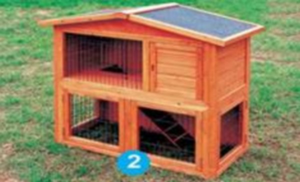 wooden rabbit hutch