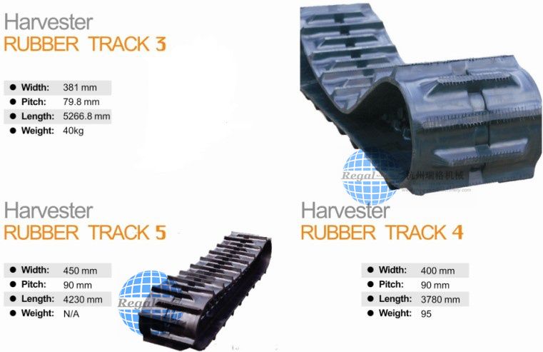 Agriculture/harvest rubber track