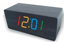 Digital wooden clock,