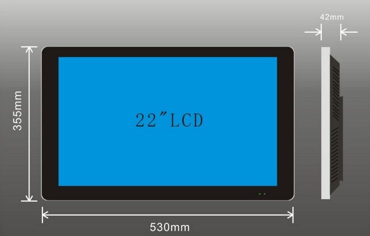 22inch video advertising player with cf and sd card