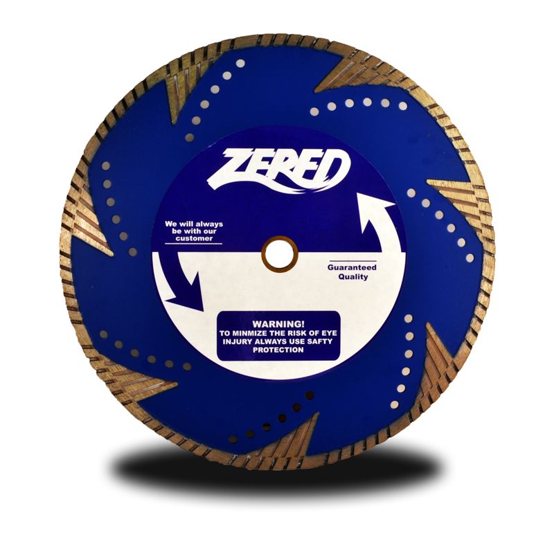 ZERED V10 Dry Cut Turbo Diamond Blade for Granite