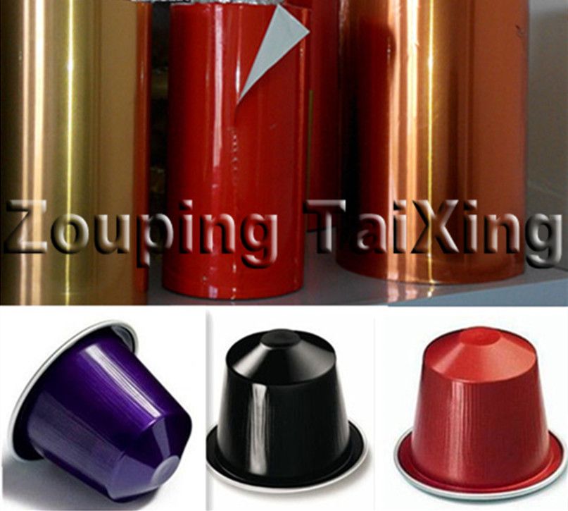 lacquered aluminium foil for coffee capsule