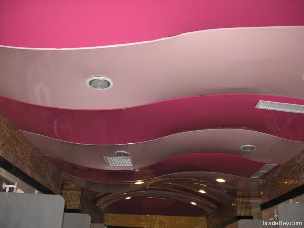 0.18mm thick 3.2m wdith matte/lacquer/satin PVC stretch ceiling film