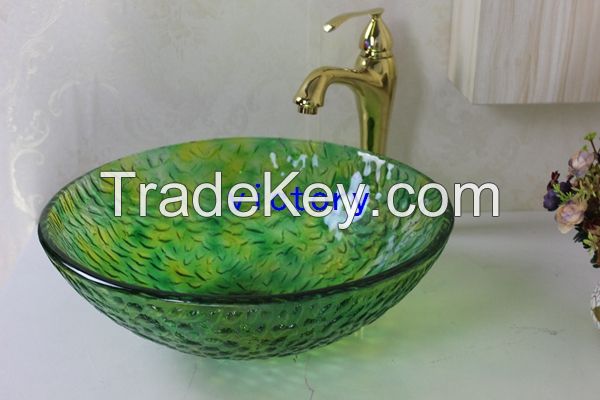 tempered glass basins for bathrooms