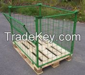 Metal Wire Mesh Storage Pallet Cage