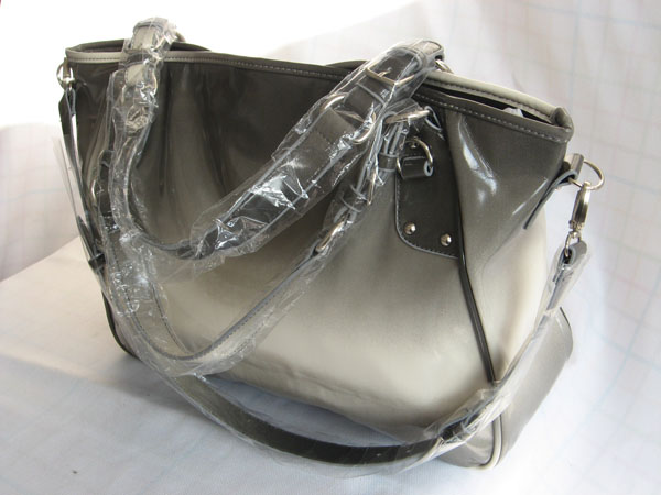 gradually changed grey color handbag