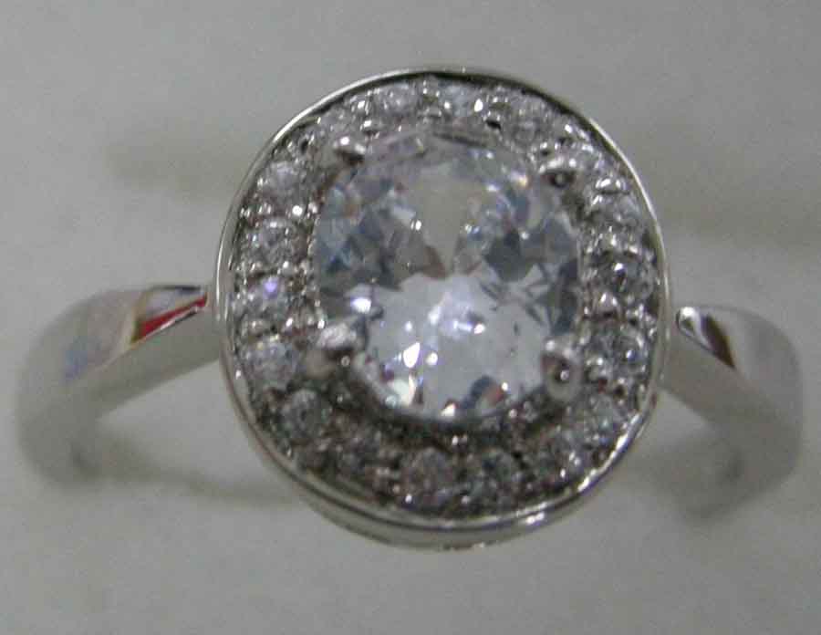 925 Sterling Silver Ring with CZ