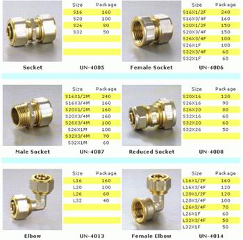 Aluminum Plastic Multi-layer Pipe Fittings