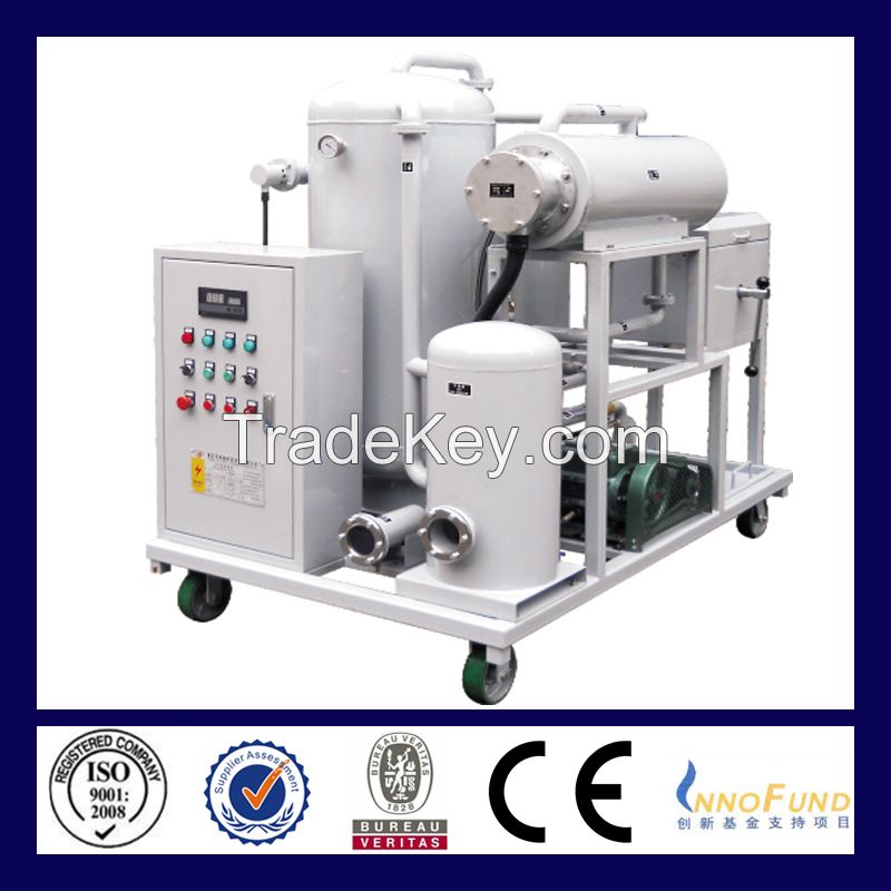 ZL Vacuum Oil Purifier Series for Lubrication Oil