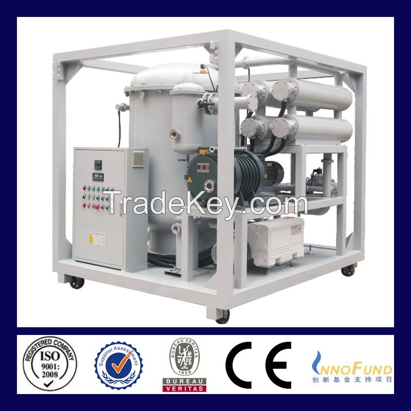 ZJA Two-Stage High Efficiency Vacuum Oil Purifier Series for Transformer Oil