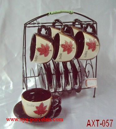 Glazed coffee sets 12pcs