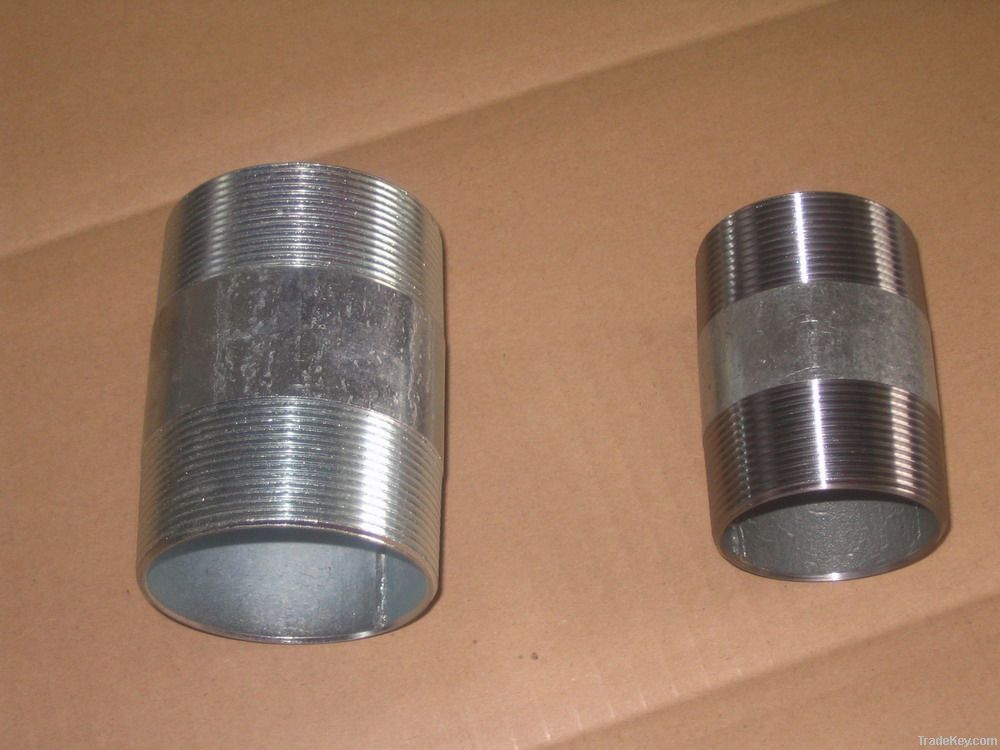 LONG NIPPLE/BARREL NIPPLE/PIPE NIPPLE WELDED BSPT/NPT CARBON STEEL