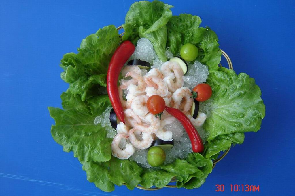 frozen raw peeled and deveined vannamei shrimp