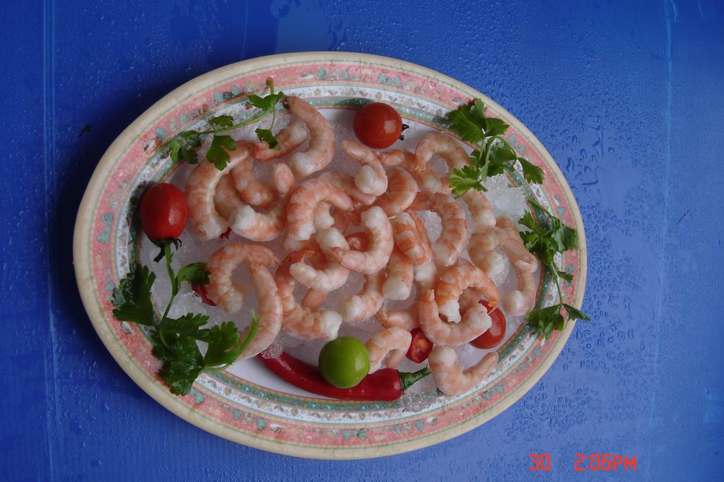 frozen cooked peeled and deveined vannamei shrimp