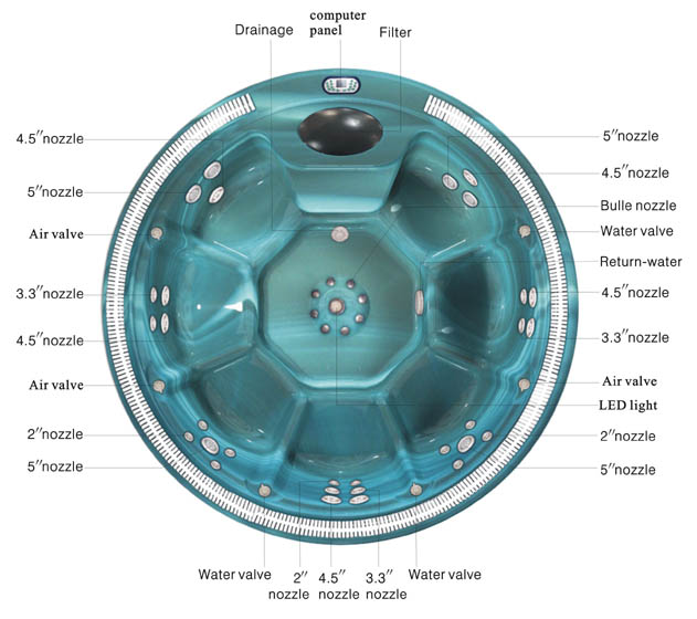 Hot spa tub