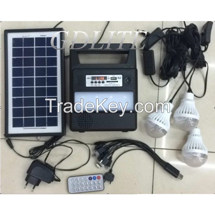 Sale good Gdlite solar lighting power system protable GD-8006 for indoor and outdoor