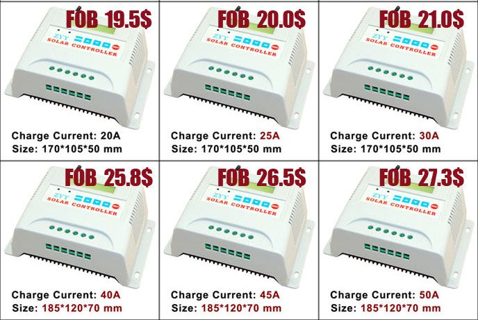 10A best price street light pwm solar charge controller 10a