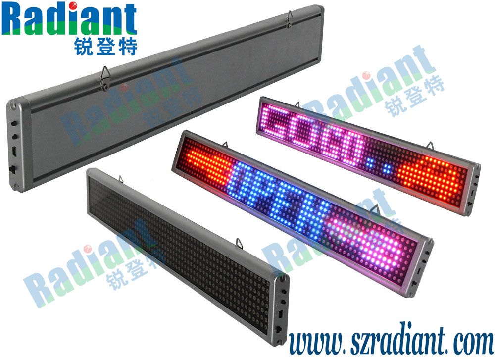 Indoor led tri-color led moving sign