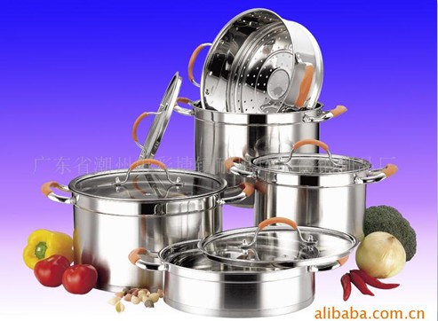 9pcs stainless steel cookware set WS63