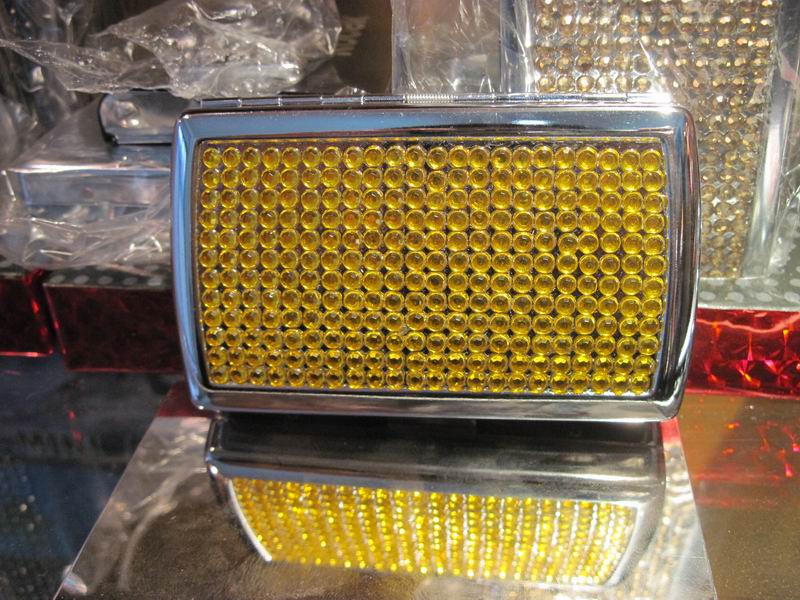 Rhinestone Cigarette Case