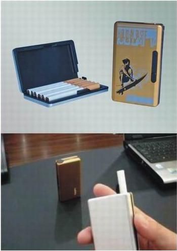 Automatic Metal Cigarette Case