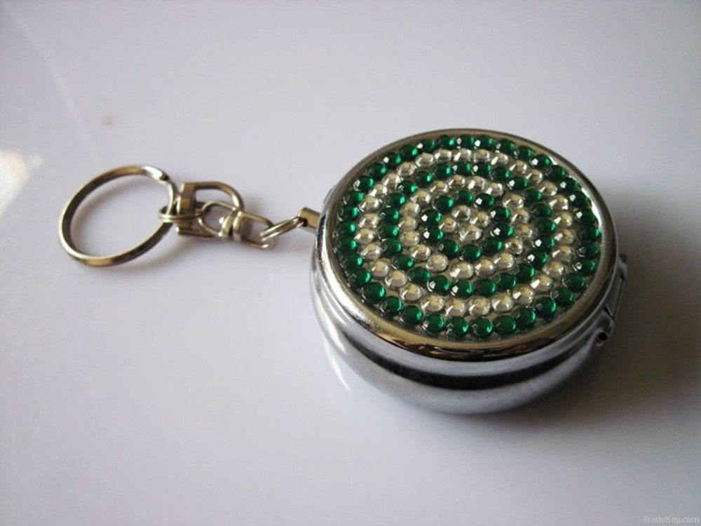 Mini Pocket Ashtray / Portable Ashtray / Metal Round Ashtray