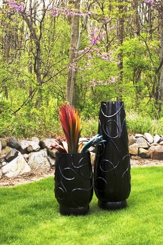 Fiberglass designer planters Tambou